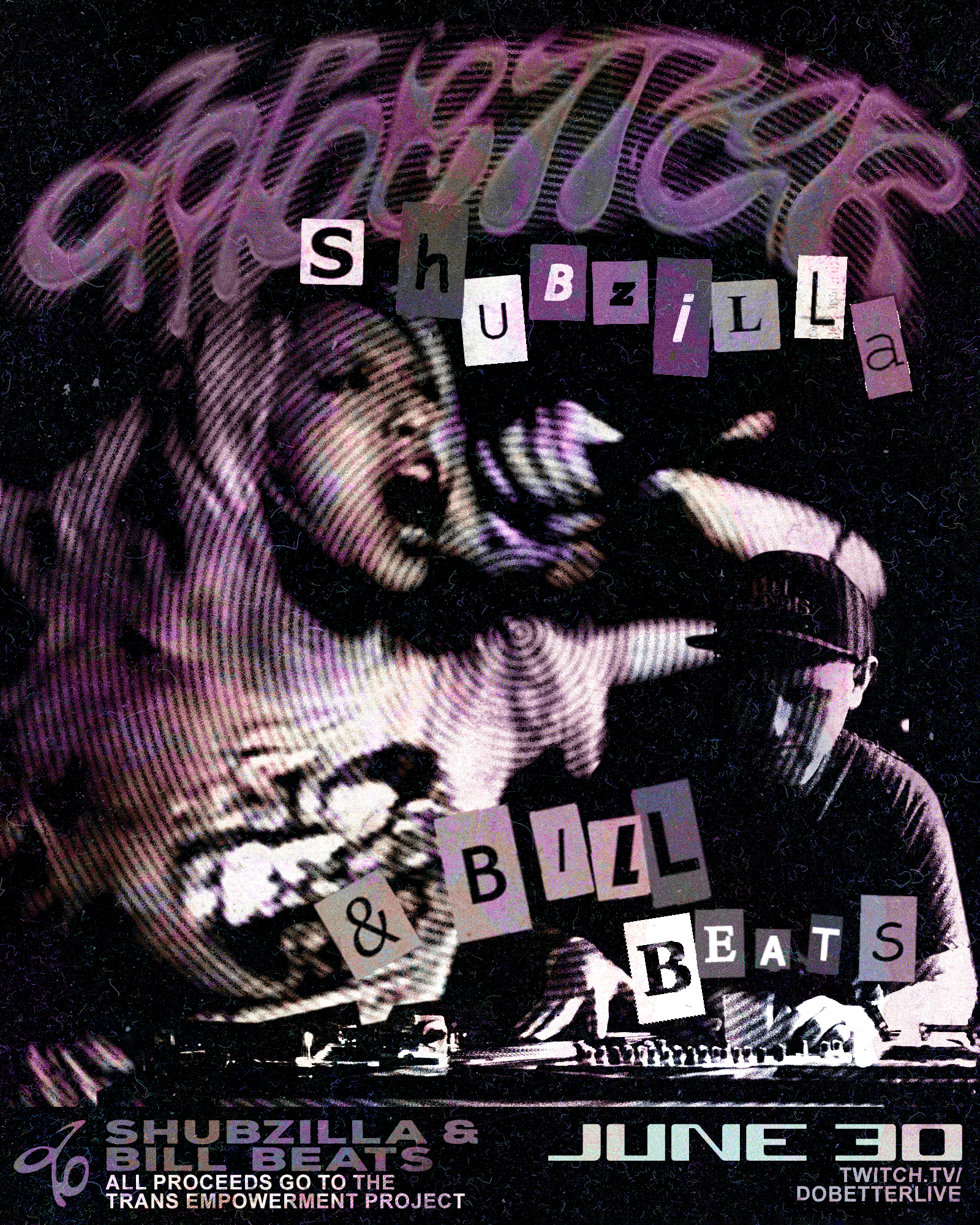 Shubzilla is in the background rapping... Bill Beats is up front spinnin' the sounds